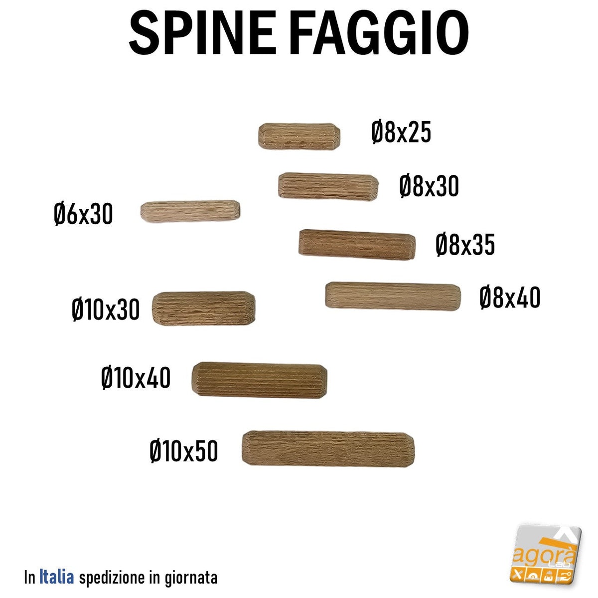 Darice Asta Di Tassello In Legno - 1,9 Cm X 91,4 Cm, Tondino Di Legno Per Progetti Fai-da-te E Bricolage - 6