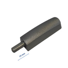 Carica l'immagine nel visualizzatore di Gallery, Cricchetto Push alta qualità regolabile per aprire le ante senza maniglia da applicare avvitato esterno con le viti regolabile grigio scuro piombo antracite con paracolpo