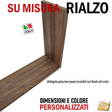 Carica l'immagine nel visualizzatore di Gallery, Rialzo pianetto supporto appoggio su misura colore personalizzato robusto angoli 45 gradi di qualità professionale per monitor casa ufficio albergo hotel arredo design RYX 2 kit
