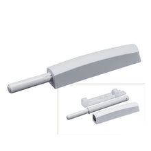 Load image into Gallery viewer, CRICCHETTO PUSH REGOLABILE APERTURA ANTE INVISIBILI MOBILE SENZA MANIGLIA DA INCASSO-APPLICARE LUNGO grigio chiaro