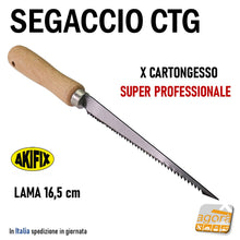 Carica l'immagine nel visualizzatore di Gallery, segaccio sega seghetto per taglio lastre cartongesso costruzioni in cartongesso cartongessista professionale segacci