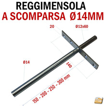 Carica l'immagine nel visualizzatore di Gallery, REGGIMENSOLA A SCOMPARSA REGGIRIPIANO INVISIBILE STAFFA SUPPORTO PER RIPIANI DIAMETRO 14MM MENSOLA RIPIANO PANNELLO A MURO A PARETE SAFFE NESCOSTE