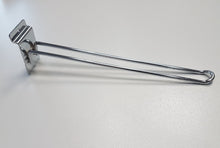 Load image into Gallery viewer, 10pz GANCIO GANCI PORTA BLISTER 30 CM CROMATI X PANNELLO DOGATO ATTREZZATURA NEGOZI BROCHE ARREDO doppio