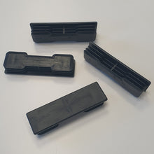 Carica l'immagine nel visualizzatore di Gallery, TAPPI TAPPO RETTANGOLARE 30x100 NERO COPRITESTA cm 3x10 ALETTATO