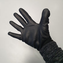 Carica l'immagine nel visualizzatore di Gallery, Guanto Protezione e Lavoro PL4 BK EN388 4131 CE Taglia 9/L Nero Leggero Palmo Ricoperto vista palmo