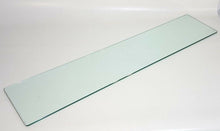 Load image into Gallery viewer, GLASS SHELF CRYSTAL SHELF CM.24X116 THICKNESS 8MM WITH SUPPORTS FOR BOOKCASE WALL