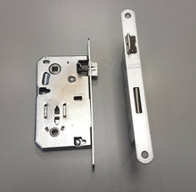 Carica l'immagine nel visualizzatore di Gallery, SERRATURA PORTA FRONTALE 18x190mm BONAITI 2001 METALLO WC MONETA LIBERO-OCCUPATO 241 foto