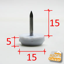 Carica l'immagine nel visualizzatore di Gallery, scivolo con chiodo per mobili e sedie bianco