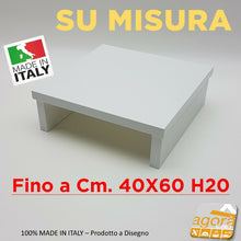 Carica l'immagine nel visualizzatore di Gallery, RIALZO MONITOR PC TV PIANETTO 30x30x10H APPOGGIO SUPPORTO MENSOLA RYX MULTIUSO Bianco fino a 40x60