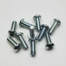Carica l'immagine nel visualizzatore di Gallery, VITE VITI TCBEI ZINCATE BIZNCHE CON INSERTO A BRUGOLO FILETTO M6