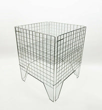 Carica l'immagine nel visualizzatore di Gallery, BANCARELLA PIEGHEVOLE 60x60 ESPOSITORE CESTA CESTONE CON RIPIANO MOBILE X NEGOZI sfondo