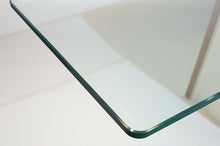 Load image into Gallery viewer, GLASS SHELF CRYSTAL SHELF CM.24X116 THICKNESS 8MM WITH SUPPORTS FOR BOOKCASE WALL