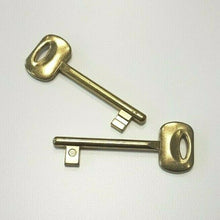 Carica l'immagine nel visualizzatore di Gallery, CHIAVE X SERRATURA PORTA INTERNA BONAITI PATENT IN METALLO OTTONE N 3-4-5-6-7-8-9-10-11-12 CHIAVI OTTONATE 4C103100H2 ottonata ricambio chiave interna standard normale