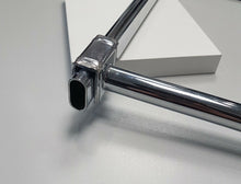 Carica l'immagine nel visualizzatore di Gallery, GANCI DIRITTI BROCHE ATTREZZATURA NEGOZI 35 CM CROMATI MENSOLA ATTACCO TUBOLARE x Tubo Ovale