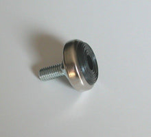 Load image into Gallery viewer, 10 PZ PIEDI PIEDE PIEDINO FILETTATO M10X20MM NICHELATO IN GOMMA D35 PER MOBILI E TELAI v2