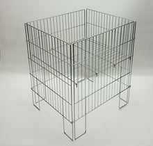 Carica l'immagine nel visualizzatore di Gallery, CESTA ESPOSITORE BANCARELLA PIEGHEVOLE IN FILO 50X60 ESPOSITRICE RIPIANO MOBILE vista sfondo