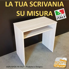 Load image into Gallery viewer, SCRIVANIA SU MISURA CON PIANETTO DIMENSIONI A SCELTA PERSONALIZZATA TABLE PIANO legno