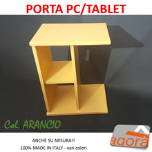 Carica l'immagine nel visualizzatore di Gallery, Tavolo Tavolino Multiuso Table ARANCIO servetto Letto Divano Pc Tablet Multifunzione.