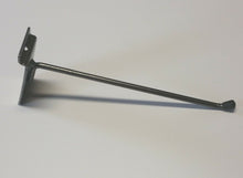 Load image into Gallery viewer, GANCI PORTABLISTER PER PANNELLO DOGATO cm 25 IN FILO D8mm GRIGIO ATTREZZATURA NEGOZIO foto