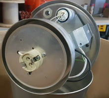 Load image into Gallery viewer, LAMPADA NEGOZIO FARO SOSPESO IDEALLUX DUNDI 441 JM150W GRIGIO CON VETRO FARONE vista interna