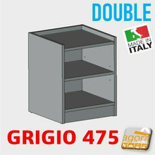 Carica l'immagine nel visualizzatore di Gallery, Comodino Tavolino Panchetta DOUBLE Servetto Pianetto Table Costruito Su misura Grigio 475