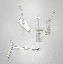 Load image into Gallery viewer, GANCIO GANCI PORTABLISTER 10 CM PER PANNELLO DOGATO PLEX ARREDAMENTO NEGOZIO