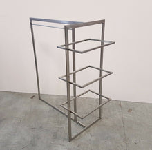 Carica l'immagine nel visualizzatore di Gallery, GONDOLA-STENDER INOX CENTRALE MOBILE X ESPOSIZIONE VESTITI NEGOZIO - USATA