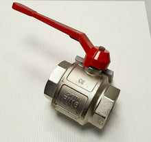 Carica l'immagine nel visualizzatore di Gallery, VALVOLA A SFERA 3" FF (FEMMINA - FEMMINA) COMPLETA DI LEVA NUOVA IDRAULICA ACQUA