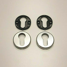 Carica l'immagine nel visualizzatore di Gallery, Vista Completa Kit Coppia Rosette Bocchette porta Hoppe Alluminio F1 Yale per cilindro eurocilindro