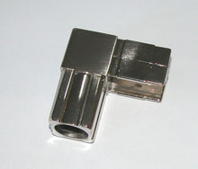 Load image into Gallery viewer, GIUNTO X TAVOLI E VETRINE 25X25 2-VIE NICHEL SATINATO NUOVO PER ESPOSITORI il migliore