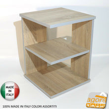 Carica l'immagine nel visualizzatore di Gallery, Tavolino Sala Open Tavolo Multiuso Table Servetto Multifunzione Design x Divano cm. 37x37x50H rovere olmo