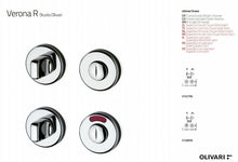 Carica l'immagine nel visualizzatore di Gallery, BOCCHETTA PORTA WC LIBERO/OCCUPATO MONETA OLIVARI VERONA CR OP H108R6 NOTTOLINO scheda