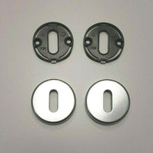 Carica l'immagine nel visualizzatore di Gallery, Vista Completa Kit Coppia Rosette Bocchette porta Hoppe Alluminio F1 Patent x chiave semplice