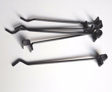 Carica l'immagine nel visualizzatore di Gallery, GANCIO GANCI CM.25 ATTREZZATURA NEGOZIO x barra 15 filo D6 NERO