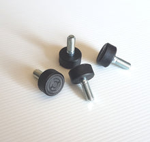 Carica l'immagine nel visualizzatore di Gallery, 10pz PIEDI PIEDE PIEDINO FILETTATO M8x20MM IN GOMMA D23X12 PER MOBILI E TELAI