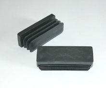 Carica l'immagine nel visualizzatore di Gallery, 10Pz TAPPI TAPPO QUADRATO 60x20mm NERO IN PLASTICA NUOVO cm 6x2 Hb5mm PUNTALE
