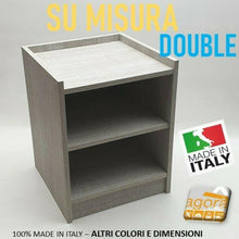 Carica l'immagine nel visualizzatore di Gallery, Comodino Tavolino Panchetta DOUBLE Servetto Pianetto Table Costruito Su misura Rovere