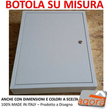 Carica l'immagine nel visualizzatore di Gallery, botola sportello su misura anta personalizzata per cartongesso ctg o parete per vani