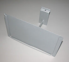 Carica l'immagine nel visualizzatore di Gallery, PORTA CARTELLO PORTAPREZZO DA PARETE ATTACCO DOGATO ARREDO NEGOZI GRIGIO GF ESPOSITORE NEGOZIO