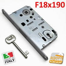 Carica l'immagine nel visualizzatore di Gallery, SERRATURA PORTA INTERNA MAGNETICA B-FORTY BONAITI N60 FRONTALE 18X190MM E50 I90 PATENT v3