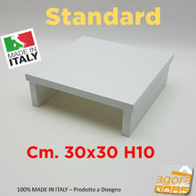 Carica l'immagine nel visualizzatore di Gallery, RIALZO MONITOR PC TV PIANETTO 30x30x10H APPOGGIO SUPPORTO MENSOLA RYX MULTIUSO Bianco Standard