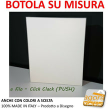 Carica l'immagine nel visualizzatore di Gallery, SPORTELLO BOTOLA SU MISURA INCASSO CARTONGESSO A FILO INVISIBILE PUSH CM 40X50H