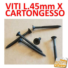 Carica l'immagine nel visualizzatore di Gallery, Viti Fosfatate nere autofilettanti punta chiodo per cartongesso CTG