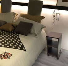 Carica l'immagine nel visualizzatore di Gallery, Comodino Tavolino Panchetta CUBE Servetto Pianetto Table con vano a giorno opz.ruote.