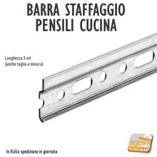 Carica l'immagine nel visualizzatore di Gallery, barra per pensili cucina preforata l2032mm