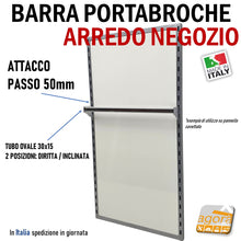 Carica l'immagine nel visualizzatore di Gallery, attrezzatura arredo negozio in metallo esposizione abiti intimo calze