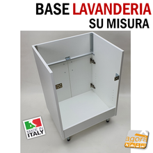 Carica l'immagine nel visualizzatore di Gallery, Base per Lavabo lavello lavanderia costruita su misura personalizzata con e senza pilozzo