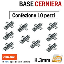 Carica l'immagine nel visualizzatore di Gallery, piastra per cerniera a molla cucina mobile acciaio salice