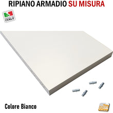 Carica l'immagine nel visualizzatore di Gallery, bianco ripiano armadio su misura dimensioni personalizzate legno pannelli falegnameria per armadi mobili colonne pensili a misura personalizzati produzione
