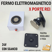 Load image into Gallery viewer, FERMI MAGNETICI PER PORTE REI TAGLIAFUOCO ANTINCENDIO PROFESSIONALE CON SGANCIO DI SICUREZZA